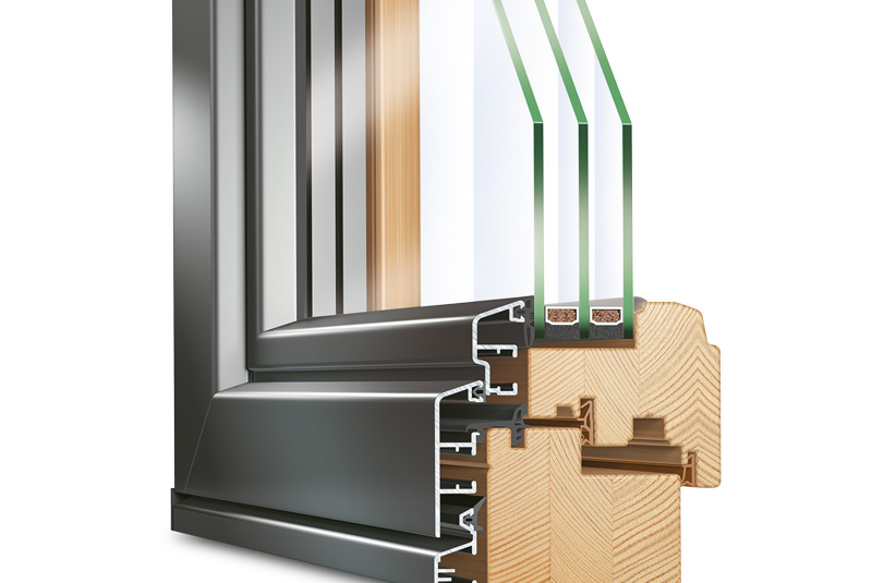Holz-Aluminium Fenster IDEALU 78